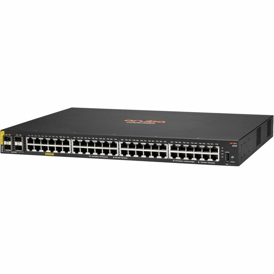 Aruba CX 6000 48.0 Ports Manageable Ethernet Switch - Gigabit Ethernet - 10/100/1000Base-T, 100/1000Base-X