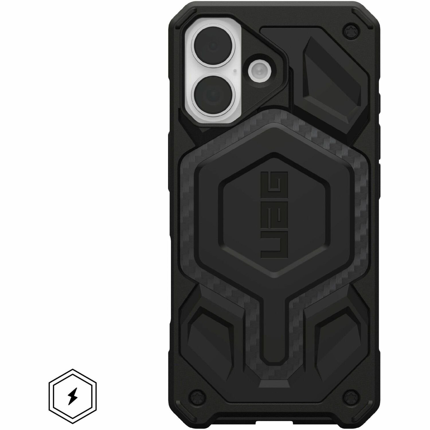 Urban Armor Gear Monarch Pro Case voor Apple iPhone 17 Smartphone - Koolstofvezel