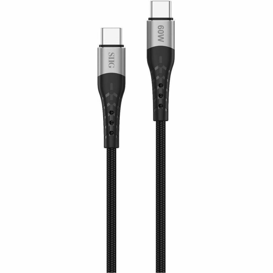 SIIG USB-C to USB-C 60W Charging and Sync Cable - 6ft