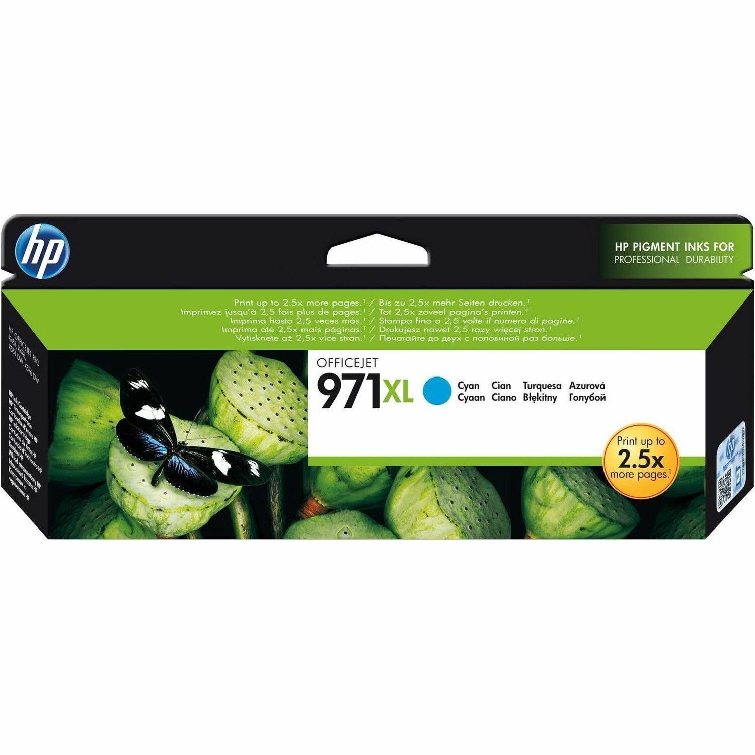 HP 971XL Hoch Kapazität Tintenstrahl Tintenpatrone - Cyan - Originaler Pack
