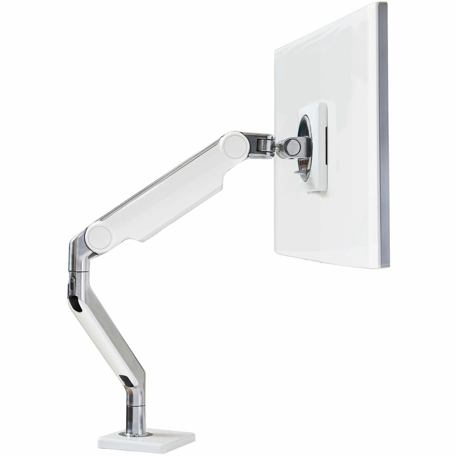 Humanscale M/Flex Mounting Arm for Monitor - Polished Aluminum, White