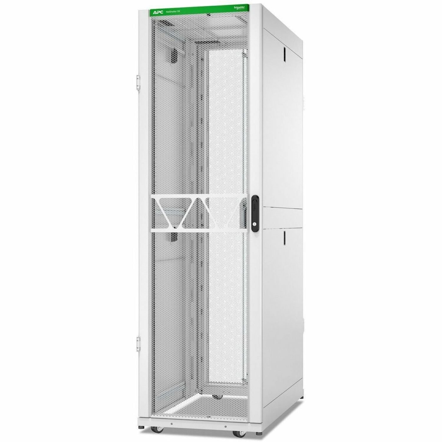 APC NetShelter SX Server Rack Gen 2, 42U, 1991H x 600W x 1070D mm, w/ Sides, White [TAA]