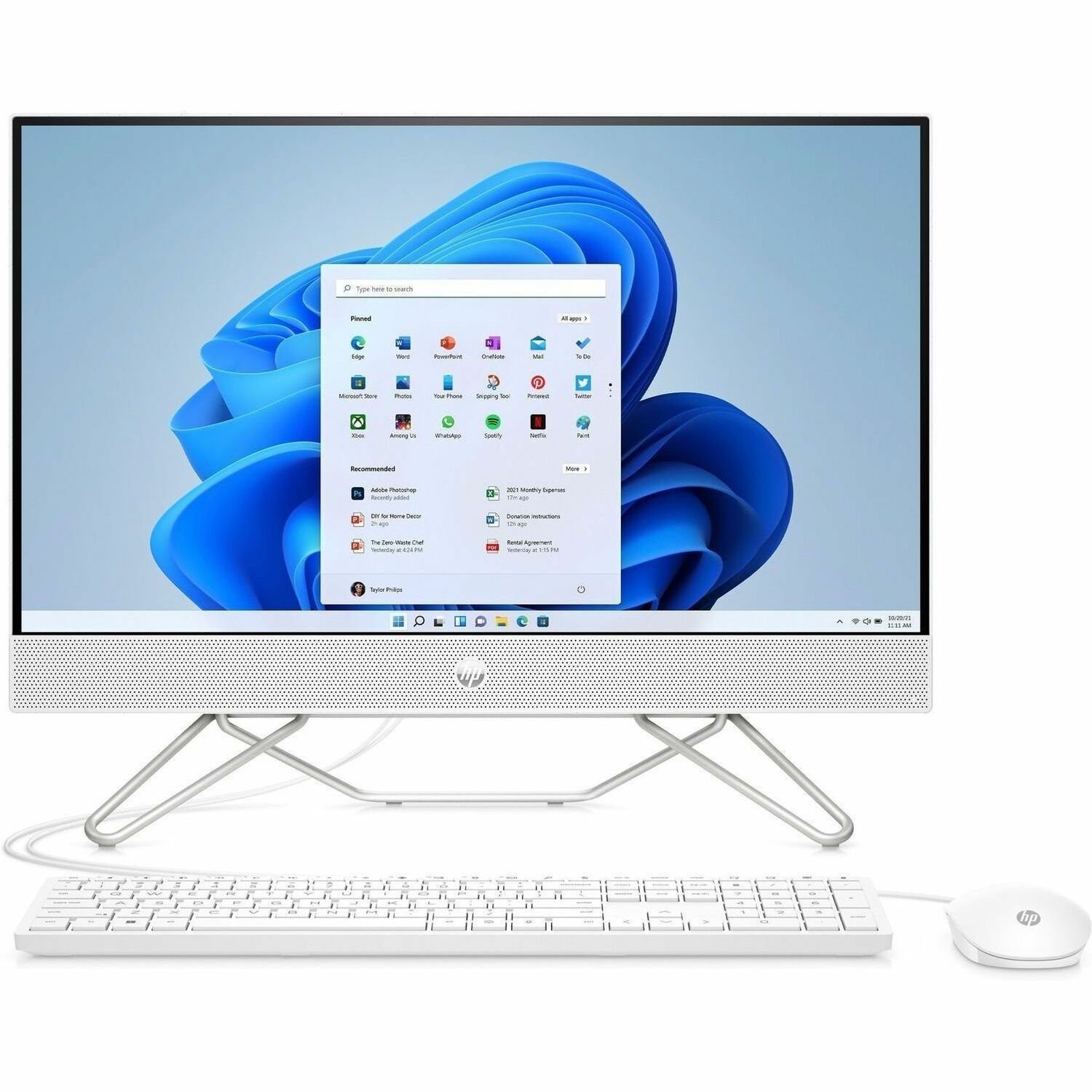 HP 24-cb1000 24-cb1039 All-in-One Computer - Intel Core i5 12th Gen i5-1235U - 8 GB - 512 GB SSD - 23.8" Full HD - Desktop - Starry White