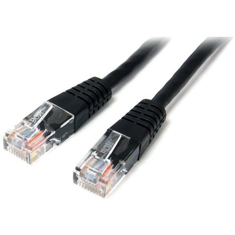 StarTech.com 15m Cat5e Black Molded RJ45 UTP Cat 5e Patch Cable - 15 m Patch Cord