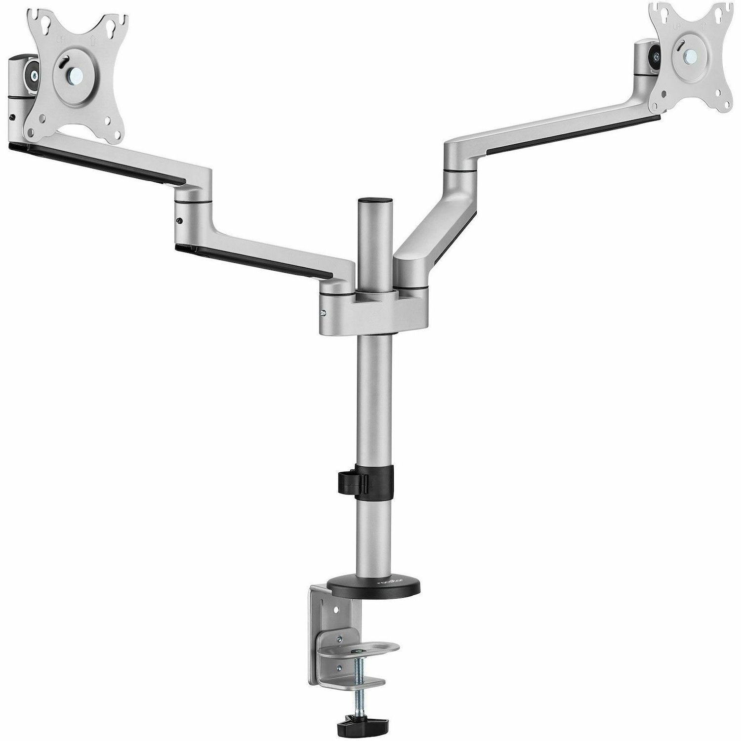 Rocstor Mounting Arm for LED Display, Monitor - Aluminum Silver - Landscape/Portrait