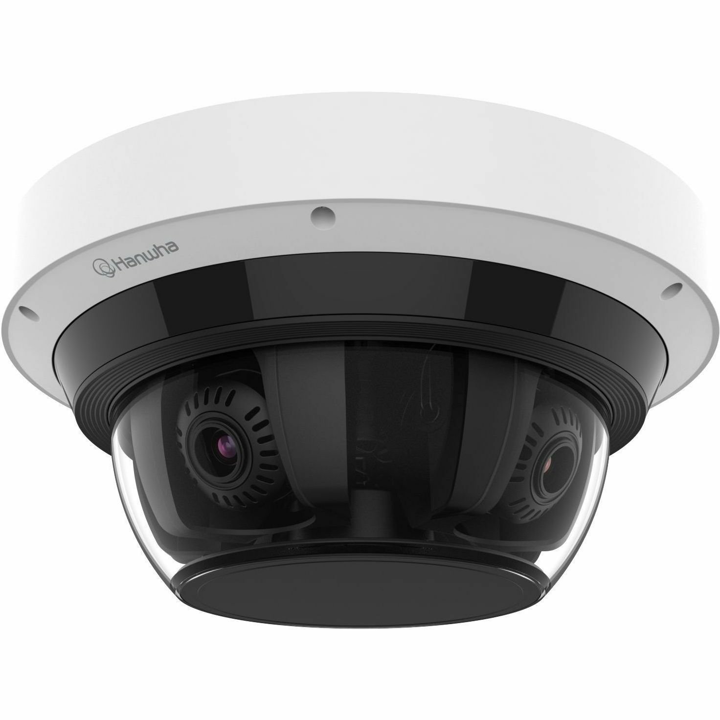 Hanwha PNM-C32083RQZ 8 Megapixel 4K Network Camera - Color - Dome - White - TAA Compliant