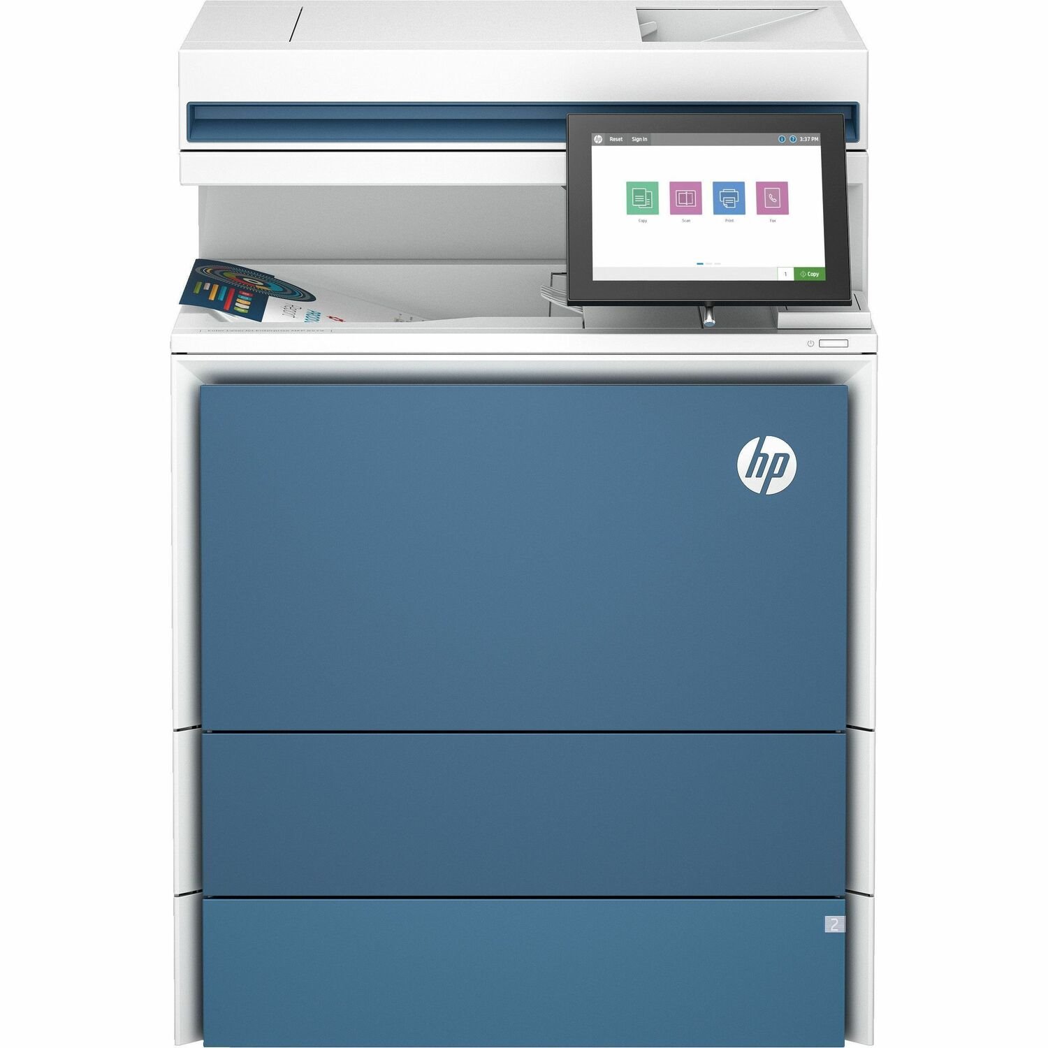 HP LaserJet Enterprise X57945dn Laser Multifunction Printer - Color