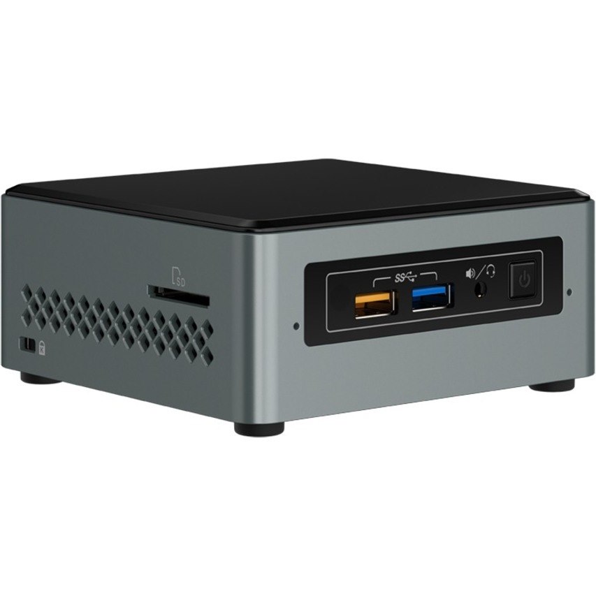 Intel NUC NUC6CAYS Desktop Computer - Intel Celeron J3455 - 2 GB - 32 GB Flash Memory Capacity - Mini PC - Black, Gray