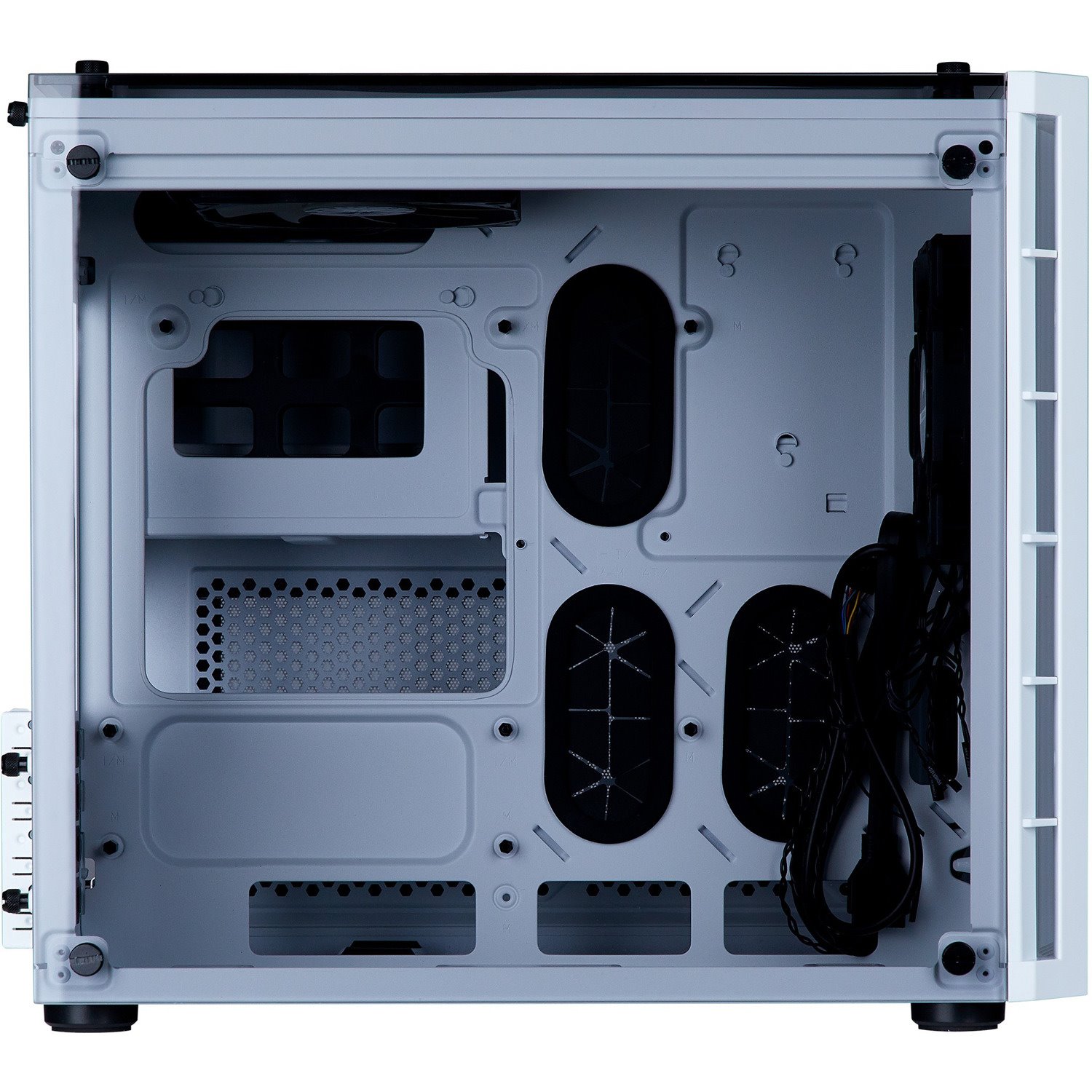 Corsair Crystal 280X Computer Case - Micro ATX Motherboard Supported - Tempered Glass - White