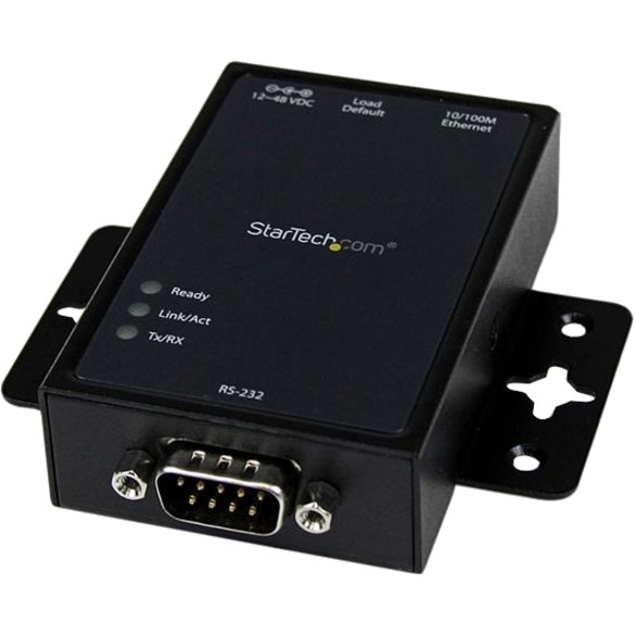 StarTech.com 1-Port Serial-to-IP Ethernet Device Server, RS232, DIN Rail / Surface Mount, Aluminum, TAA - Replaced by I13-SERIAL-ETHERNET