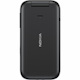 Nokia 2660 Flip 128 MB Feature Phone - 2.8" Flexible Folding Screen TFT LCD QVGA 240 x 320 - Cortex A71 GHz - 48 MB RAM - Series 30+ - 4G - Black