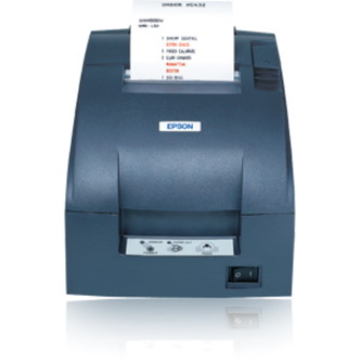Epson TM-U220B Dot Matrix Printer - Monochrome - Wall Mount - Receipt Print - Fast Ethernet - USB - With Cutter - Black