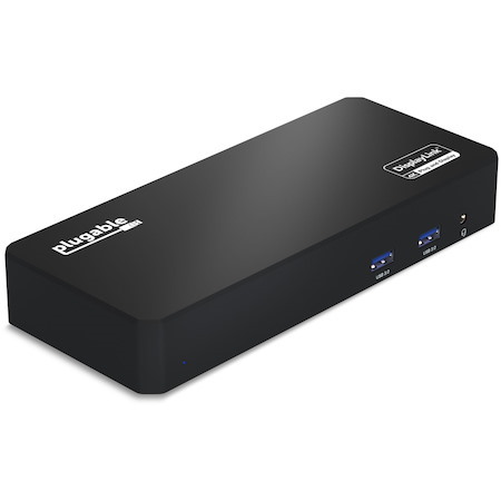 Plugable 12-in-1 USB C Triple Monitor Docking Station, Triple 4K Displays with 3X HDMI or 3X DisplayPort