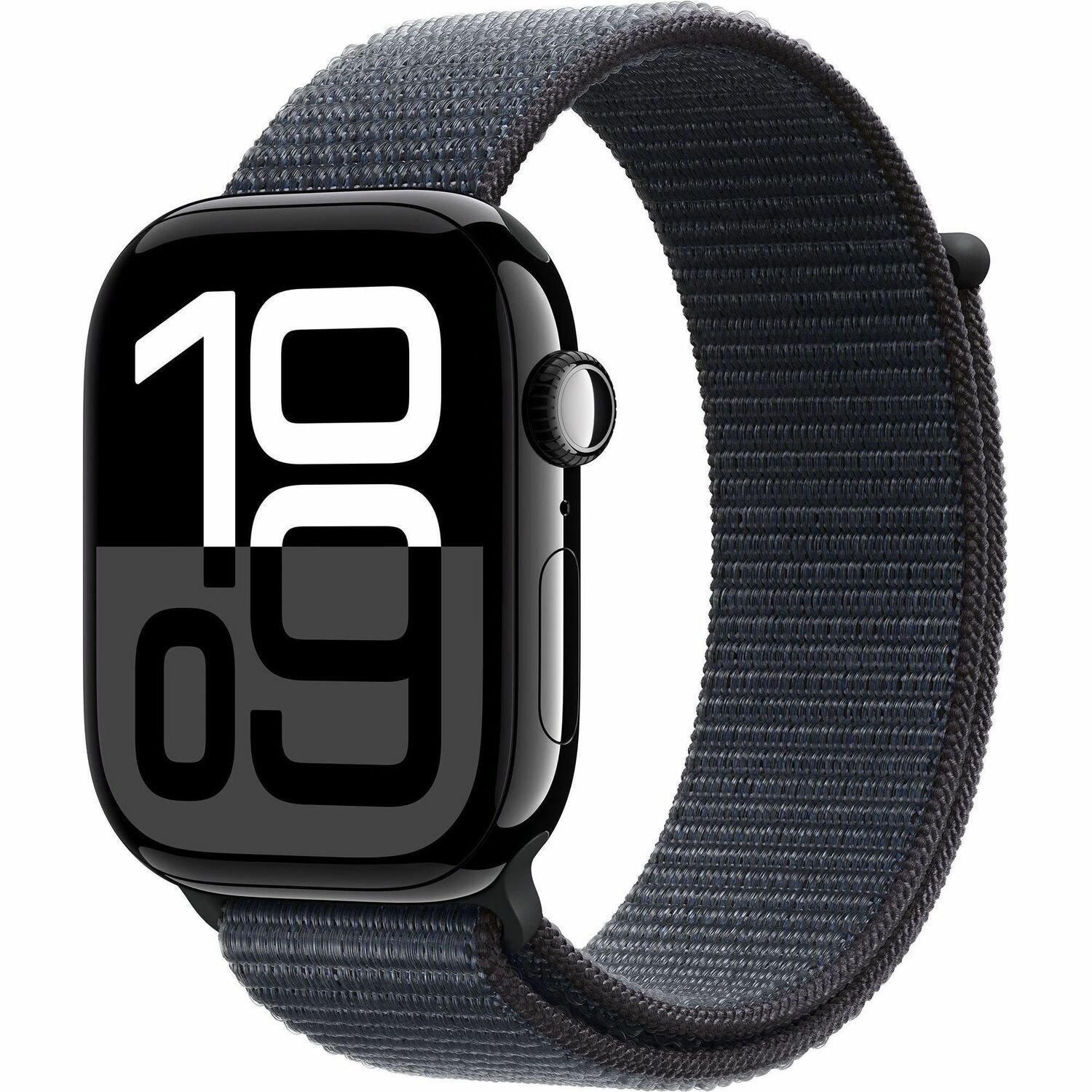 Apple Watch Series 10 Smart Watch - 42 mm Case Height - 36 mm Case Width - Jet Black Case Color - Ink Band Color - Aluminium Case Material - Wireless LAN - LTE, UMTS