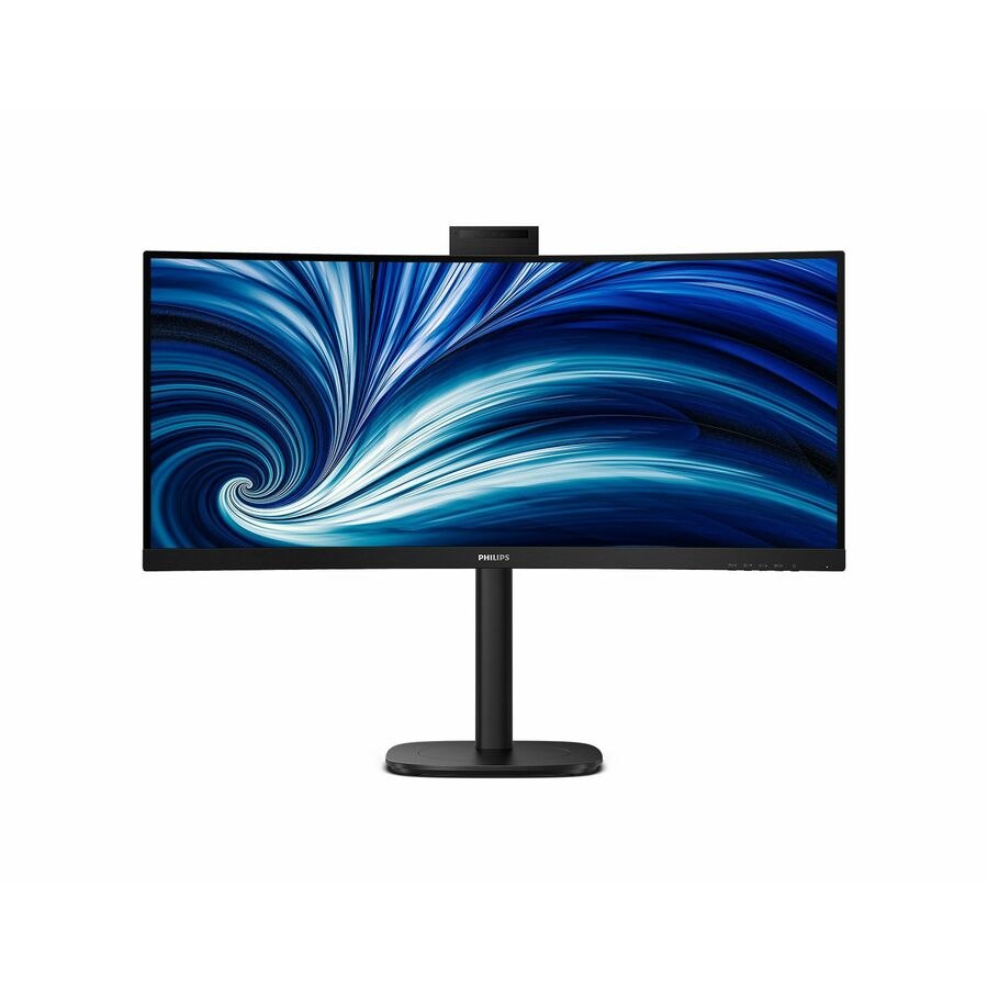 Philips 34B2U3600CH 34" Class Webcam UWQHD Curved Screen LED Monitor - 21:9 - Black
