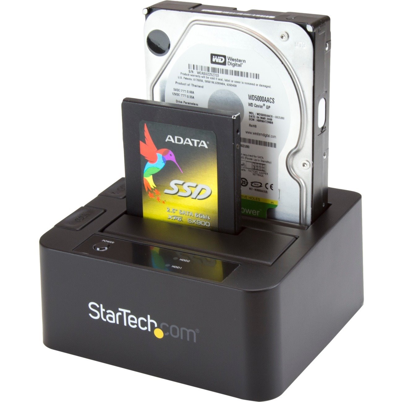 StarTech.com Dual-Bay USB 3.0 / eSATA to SATA Hard Drive Docking Station, 2.5/3.5" SATA III, SSD/HDD Dock, Top-Loading