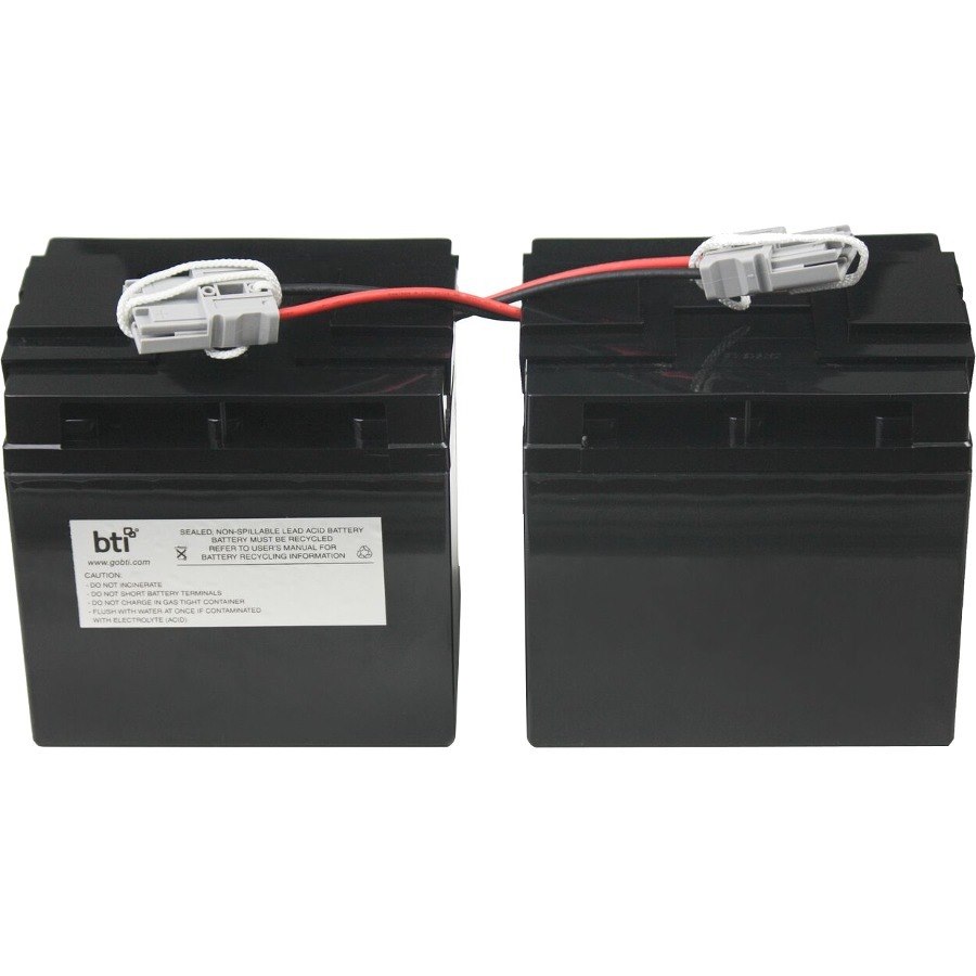 BTI RBC55-SLA55-BTI SEALED LEAD ACID BATTERY FOR APC DLA2200, SMT2200, SMT2200C, SMT2200I, SMT2200I-AR, SMT2200IC, SMT2200TW, SMT2200US, SMT3000, SMT3000C