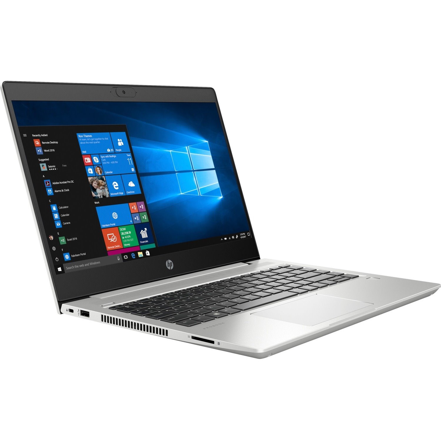 HP ProBook 430 G7 13.3" Notebook - HD - Intel Core i5 10th Gen i5-10210U - 8 GB - 256 GB SSD - Pike Silver Aluminum