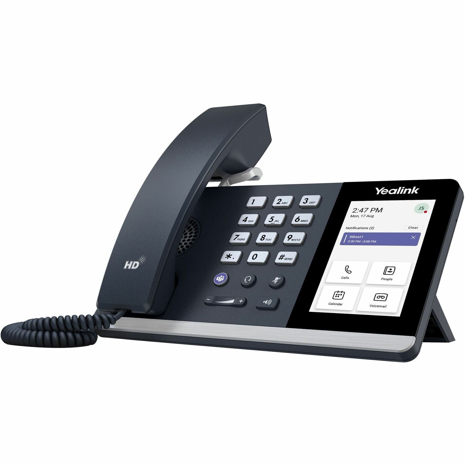 Yealink IP Phone - Corded - Bluetooth, Wi-Fi - Wall Mountable, Desktop - Classic Gray