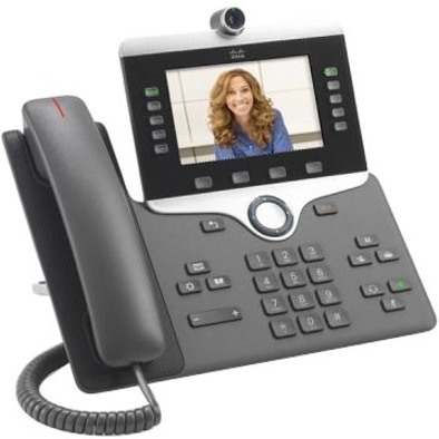 Cisco 8845 IP Phone - Corded/Cordless - Corded - Bluetooth - Wall Mountable - Charcoal