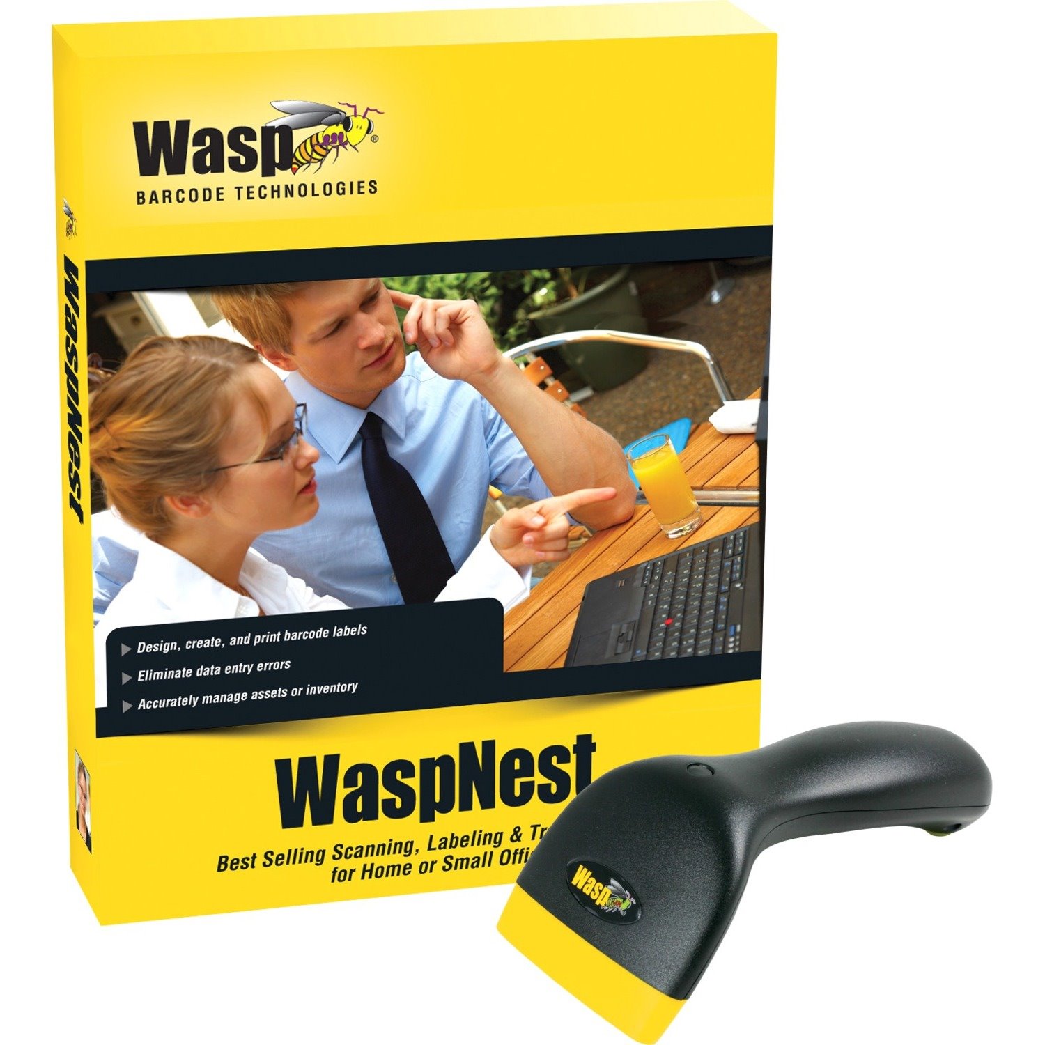 Wasp WCS3900 Handheld Barcode Scanner - Cable Connectivity