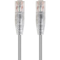 Monoprice SlimRun Cat6 28AWG UTP Ethernet Network Cable, 5ft Gray