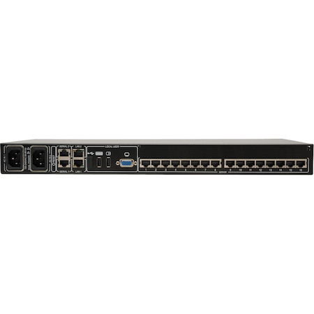 Eaton Tripp Lite Series NetCommander 16-Port Cat5 KVM over IP Switch - 2 Remote + 1 Local User, 1U Rack-Mount, TAA