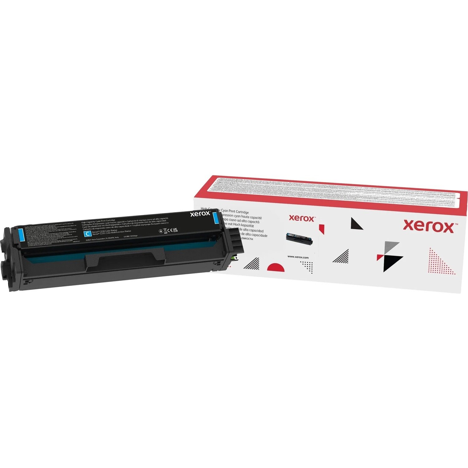 Xerox Genuine XeroxÂ&reg; C230 Color Printer&acirc;&euro;/&acirc;&euro;C235 Color Multifunction Printer Cyan High capacity Toner Cartridge (2500 Pages) - 006R04392