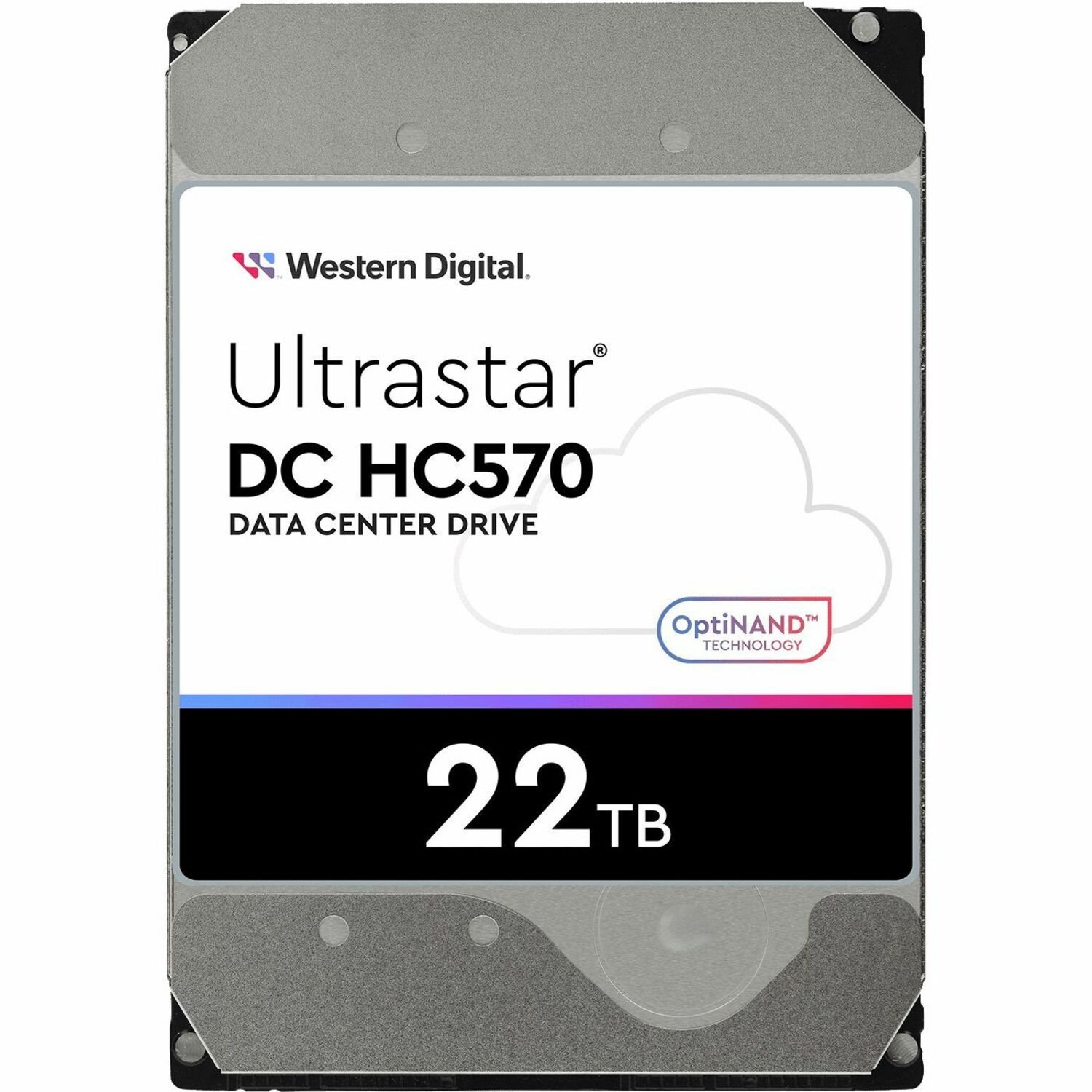 HGST Ultrastar DC HC570 WUH722222ALE6L1 22 TB Hard Drive - 3.5" Internal - SATA (SATA/600) - Conventional Magnetic Recording (CMR) Method