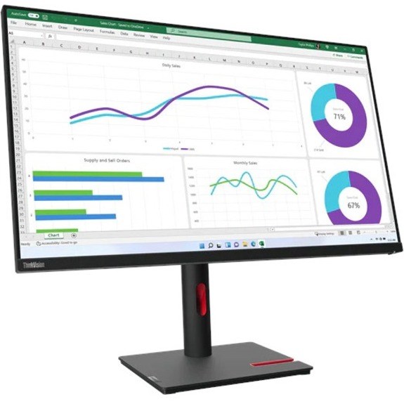 Lenovo ThinkVision T32p-30 32" Class 4K UHD LCD Monitor - 16:9