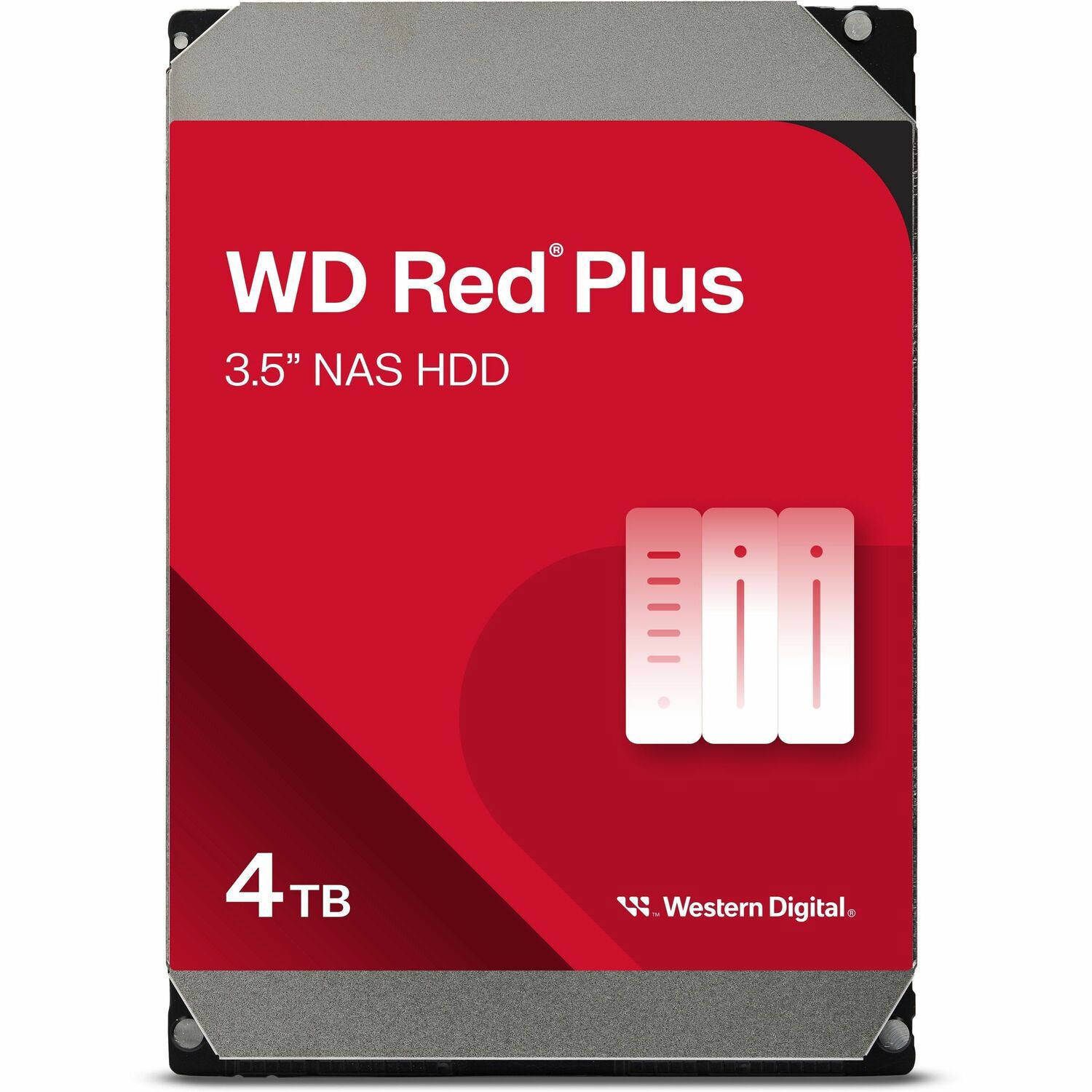 WD Red Plus Festplatte - 3,5" Intern - 4 TB - SATA (SATA/600) - Conventional Magnetic Recording (CMR) Method