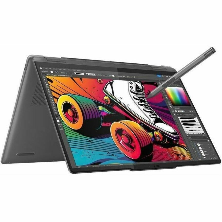 Lenovo Yoga 7 14IML9 83DJ0003US 14" Touchscreen Convertible 2 in 1 Notebook - WUXGA - Intel Core Ultra 5 125U - 16 GB - 1 TB SSD - English (US) Keyboard - Storm Gray