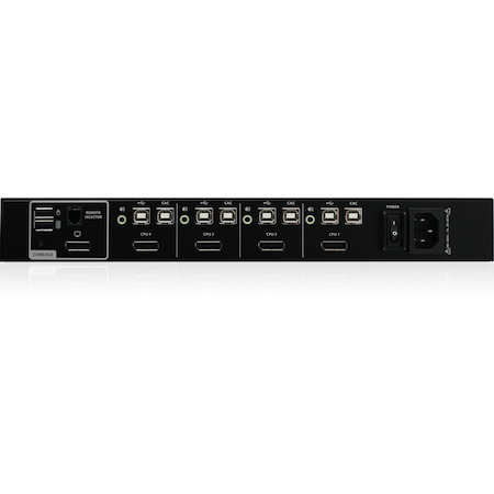 IOGEAR 4-Port Single View DisplayPort KVM Switch w/Audio and CAC support