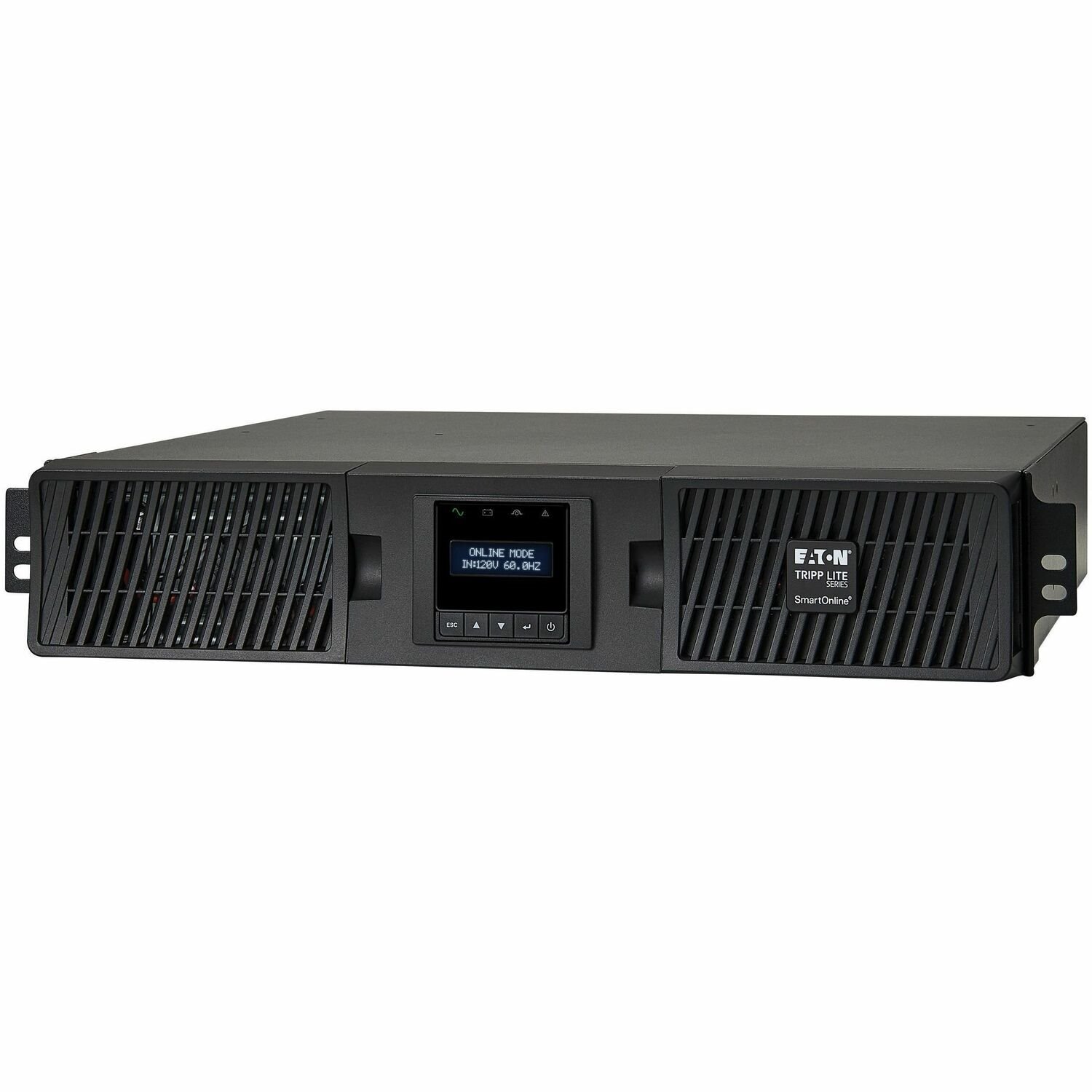Eaton Tripp Lite Series SmartOnline 2000VA 1800W 120V Double-Conversion Sine Wave UPS - 7 Outlets, Extended Run, Network Card Option, LCD, USB, DB9, 2U Rack/Tower, TAA