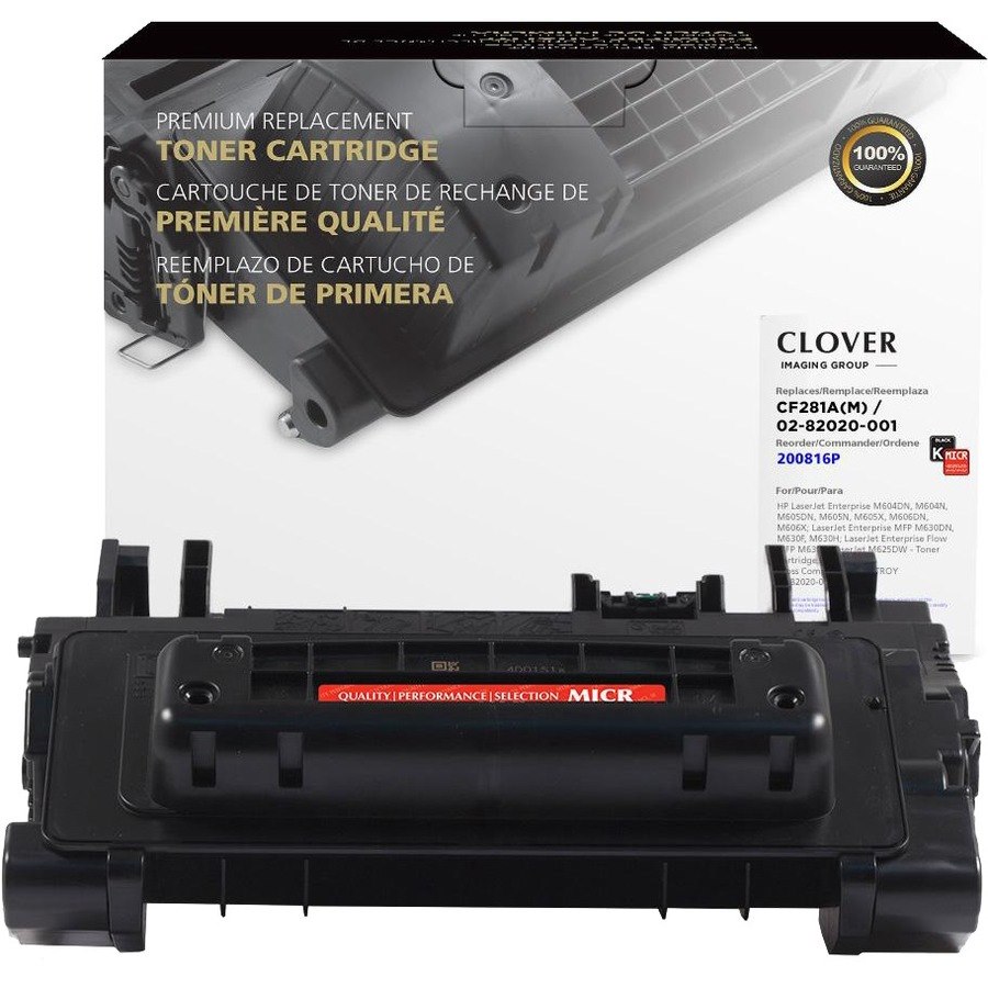 Clover Imaging Remanufactured MICR Toner Cartridge for HP CF281A, TROY 02-82020-001