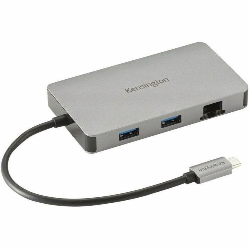 Kensington UH1450P USB Type C Docking Station for Notebook/Desktop PC/Smartphone/Monitor/Keyboard/Mouse - Space Gray - Portable