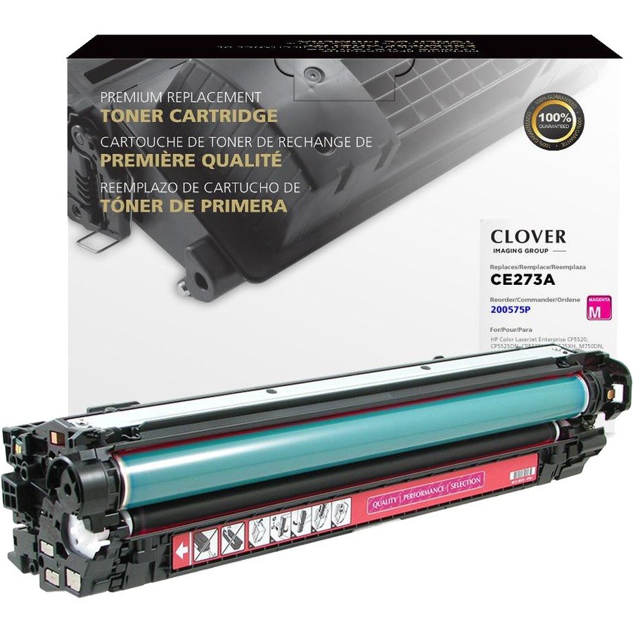 Clover Imaging Remanufactured Magenta Toner Cartridge for HP 650A (CE273A)