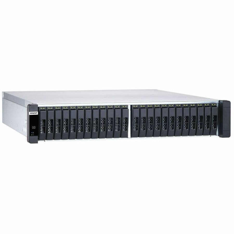 QNAP Enterprise ZFS NAS ES2486DC-2142IT-128G 24 x Total Bays SAN/NAS Storage System - 4 GB Flash Memory Capacity Xeon D-2142IT Octa-core (8 Core) 1.90 GHz - 128 GB RAM - DDR4 SDRAM - 2U Rack-mountable