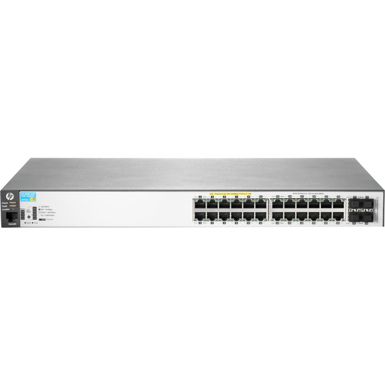 HPE 2350 2530-24G-PoE+ 24 Ports Manageable Ethernet Switch - Gigabit Ethernet - 10/100/1000Base-T