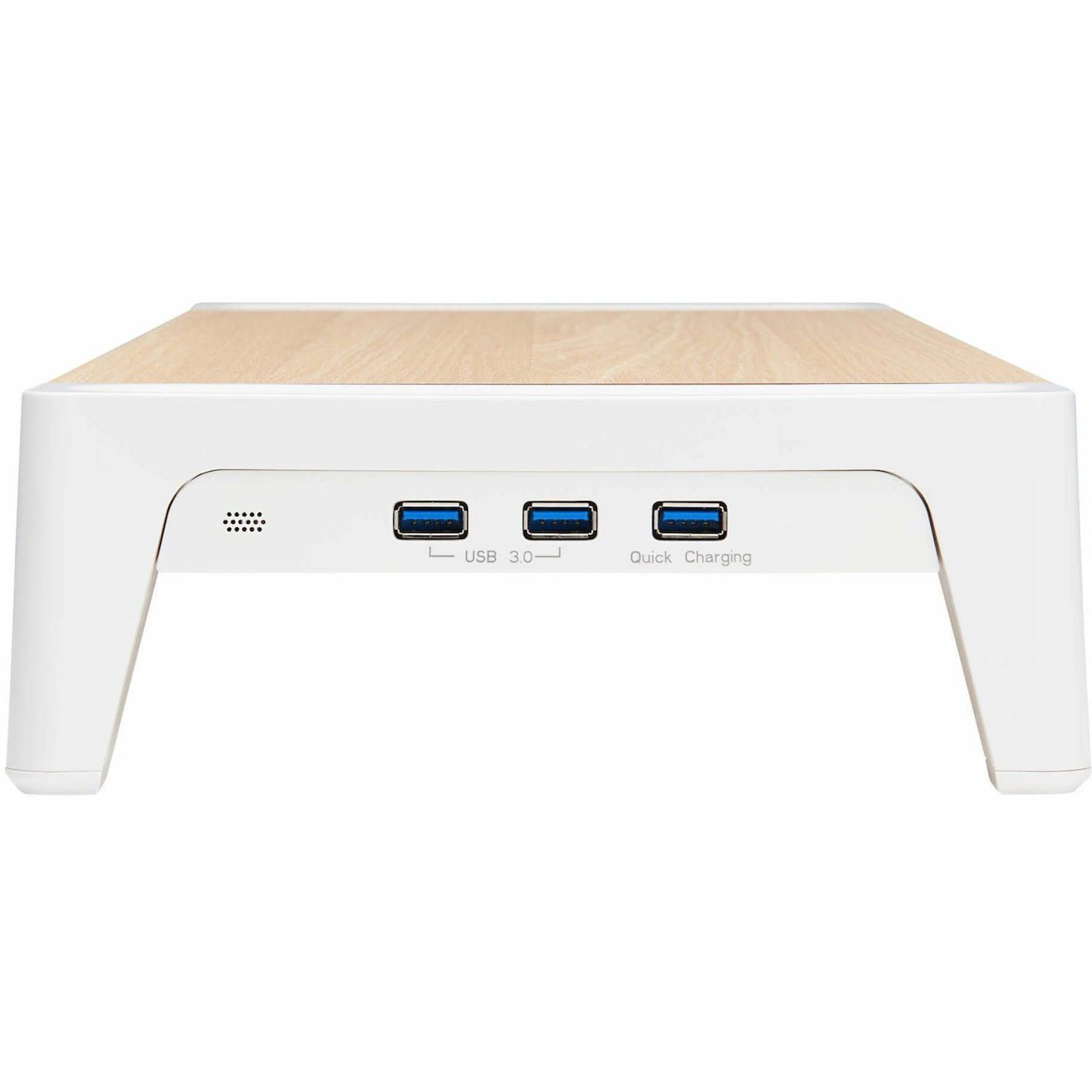 Eaton Tripp Lite Series Monitor Riser for Desk - Wood Top, USB-A Charge and Data Ports