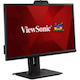 ViewSonic VG2440V 24 Inch 1080p IPS Video Conferencing Monitor with Integrated 2MP Camera, Microphone, Speakers, Eye Care, Ergonomic Design, HDMI DisplayPort VGA Inputs for Home and Office