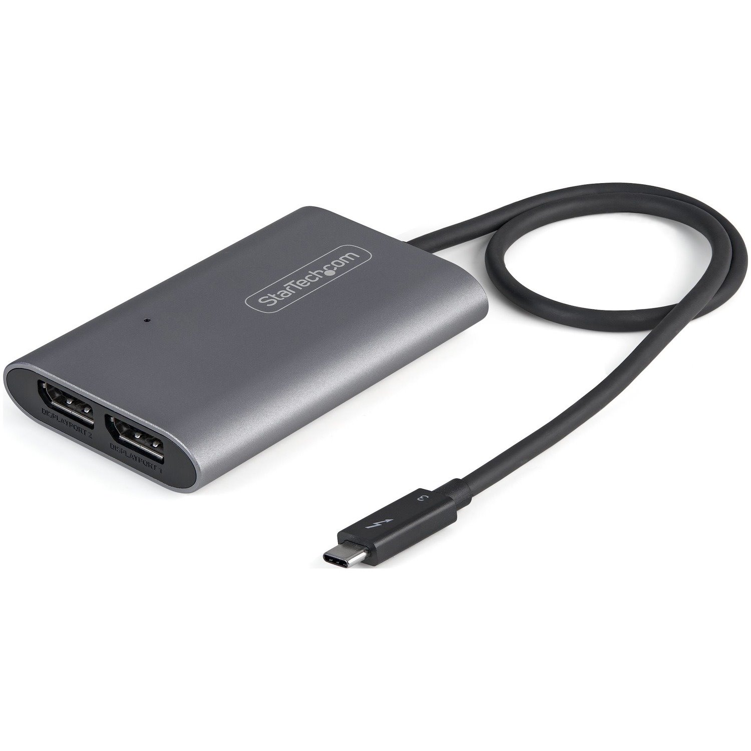 StarTech.com Thunderbolt 3 to Dual DisplayPort Adapter DP 1.4 - Dual 4K 60Hz or Single 8K/5K TB3 to DP Monitor Video Adapter - Mac/Windows