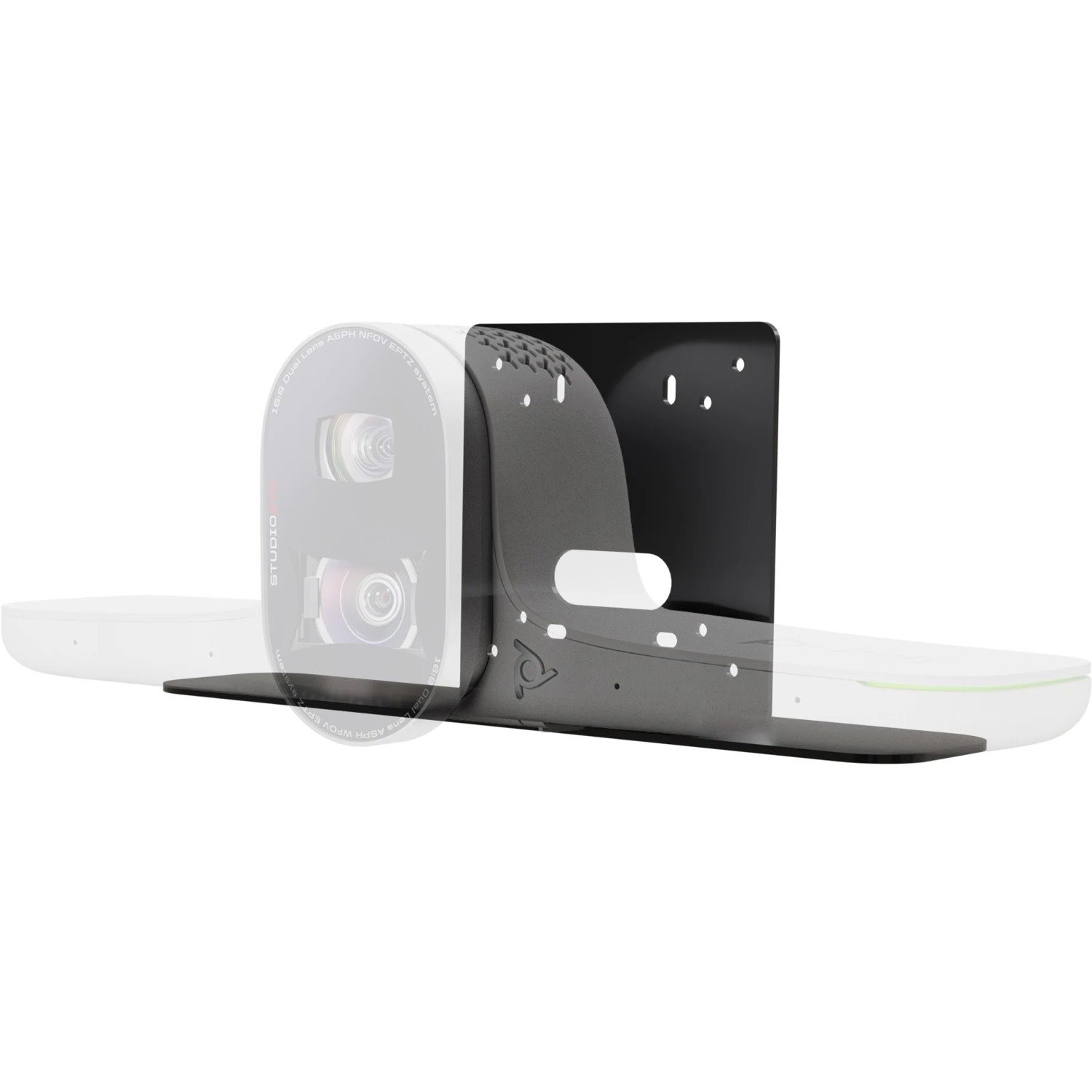 Vaddio Thin Profile Wall Mounted Camera Bracket - For Poly Studio E70 - Black