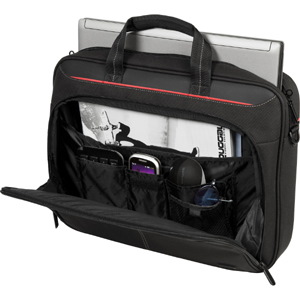 Targus Classic Slim TCT027US Carrying Case (Briefcase) for 15" to 16" Notebook - Black - TAA Compliant