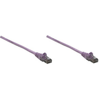 Intellinet Network Solutions Cat6 UTP Network Patch Cable, 3 ft (1.0 m), Purple