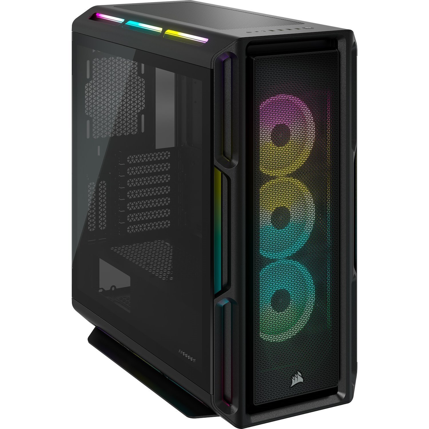 Corsair iCUE 5000T Computer Case - ATX Motherboard Supported - Mid-tower - Tempered Glass, Steel - Black