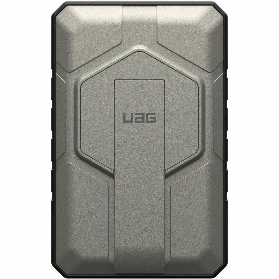 Urban Armor Gear SRGE Rugged 10K Wireless Power Bank With Stand - Black/Titanium
