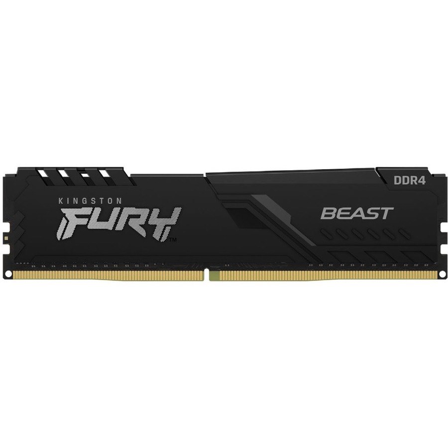 Kingston FURY Beast RAM Module - 16 GB (1 x 16GB) - DDR4-3600/PC4-28800 DDR4 SDRAM - 3600 MHz Single-rank Memory - CL18 - 1.35 V