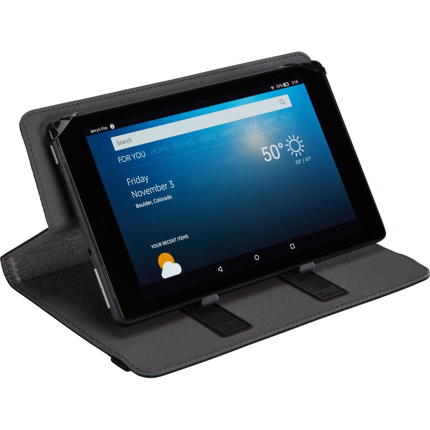 Case Logic SureFit 3203700 Carrying Case (Folio) for 7" Tablet - Black