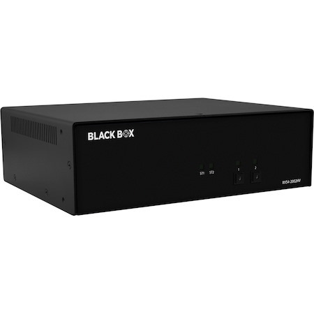 Black Box KVM Switch, NIAP 4.0 Certified - 2-Port, Dual-Monitor, FlexPort HDMI/DisplayPort
